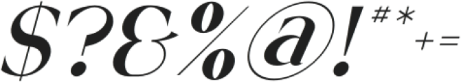 Serifora Serif Italic otf (400) Font OTHER CHARS
