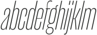 Seriguela Display ExLight It otf (300) Font LOWERCASE