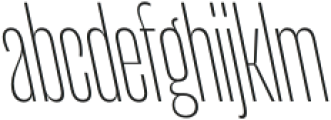 Seriguela Display ExLight Rev It otf (300) Font LOWERCASE