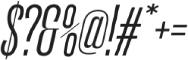 Seriguela Display Regular It otf (400) Font OTHER CHARS