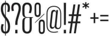 Seriguela Display Regular otf (400) Font OTHER CHARS
