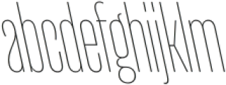 Seriguela Display Thin Rev It otf (100) Font LOWERCASE