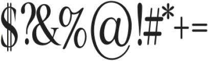 SeriouslyNostalgic Semi Condensed otf (400) Font OTHER CHARS