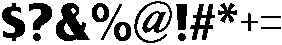 Serith Bold otf (700) Font OTHER CHARS