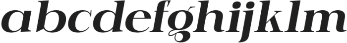 Serling Galleria Extra Bold Italic otf (700) Font LOWERCASE
