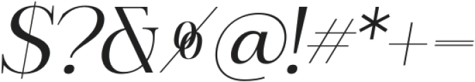 Serling Galleria Regular Italic otf (400) Font OTHER CHARS