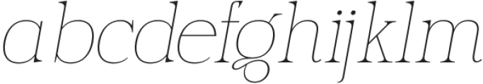 Serling Galleria Thin Italic otf (100) Font LOWERCASE