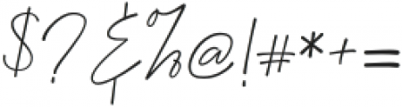 Serona Signature otf (400) Font OTHER CHARS