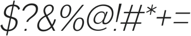 Serotiva Light Italic otf (300) Font OTHER CHARS