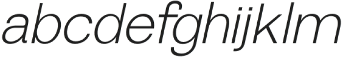 Serotiva Light Italic otf (300) Font LOWERCASE