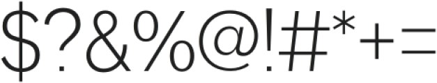 Serotiva Light otf (300) Font OTHER CHARS