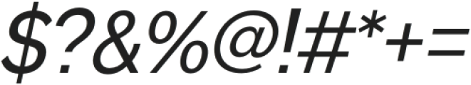 Serotiva Medium Italic otf (500) Font OTHER CHARS