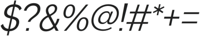 Serotiva Regular Italic otf (400) Font OTHER CHARS