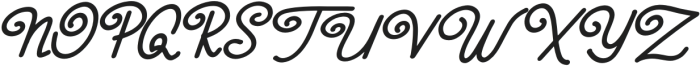 Serpai Monoline Italic otf (400) Font UPPERCASE