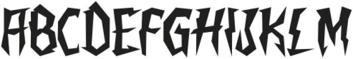 SerpentWrath-Regular otf (400) Font LOWERCASE