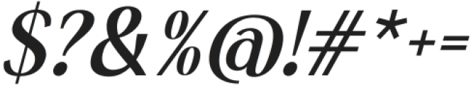 Servegin-Italic otf (400) Font OTHER CHARS