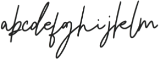 Sesoress Signature Regular otf (400) Font LOWERCASE