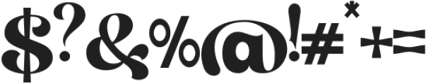 Setilver Regular otf (400) Font OTHER CHARS