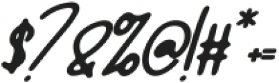 Settarlla Italic otf (400) Font OTHER CHARS