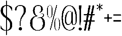 Sevenity Regular otf (400) Font OTHER CHARS