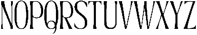 Sevenity Regular otf (400) Font UPPERCASE