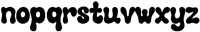 Seventies Regular otf (400) Font LOWERCASE