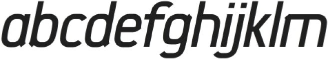 sEKhaft Medium Italic otf (500) Font LOWERCASE