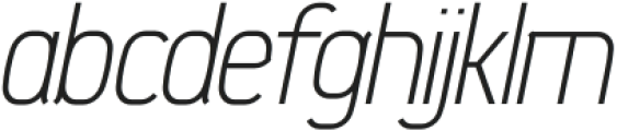 sEKhaft Thin Italic otf (100) Font LOWERCASE
