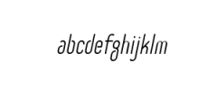 SELECTA-Italic.otf Font LOWERCASE