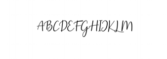 Selly Calligraphy.ttf Font UPPERCASE