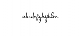 Selly Calligraphy.ttf Font LOWERCASE