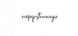 Selly Calligraphy.ttf Font LOWERCASE