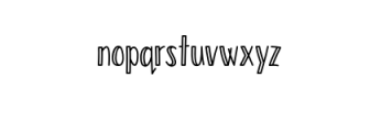 SepalOutline.otf Font LOWERCASE