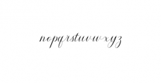 Serendipity.otf Font LOWERCASE