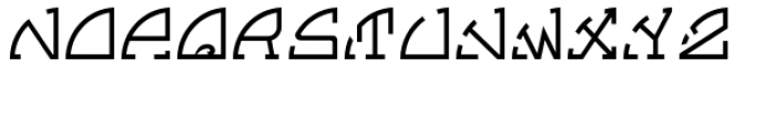 Semicirculus Monogram Font UPPERCASE