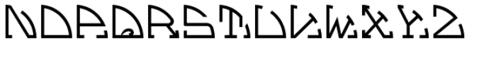 Semicirculus Monogram Font LOWERCASE