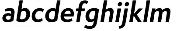 Semplicita Pro Bold Italic Font LOWERCASE