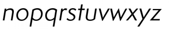 Semplicita Pro Italic Font LOWERCASE