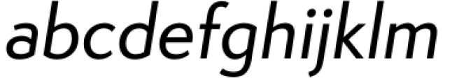 Semplicita Pro Medium Italic Font LOWERCASE