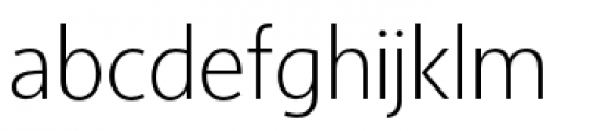 Sense Extra Light Font LOWERCASE