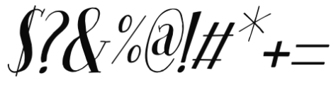 Seven Seas Italic Font OTHER CHARS