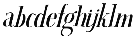 Seven Seas Italic Font LOWERCASE