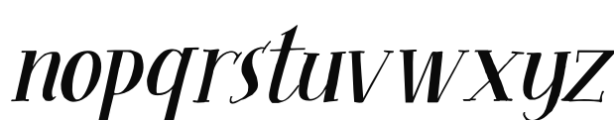 Seven Seas Italic Font LOWERCASE