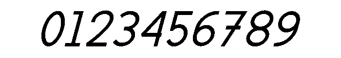 SEND Italic Font OTHER CHARS