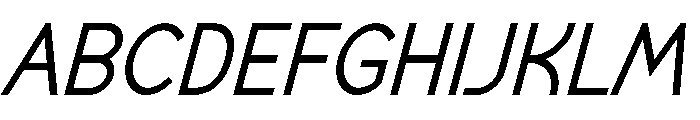 SEND Italic Font UPPERCASE