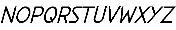 SEND Italic Font UPPERCASE