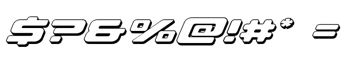 Sea-Dog 3D Italic Font OTHER CHARS