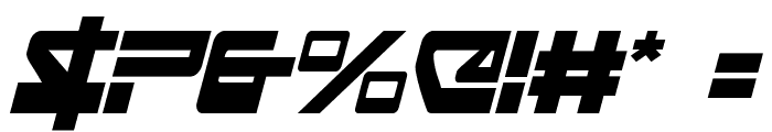 Searider Falcon Condensed Italic Font OTHER CHARS