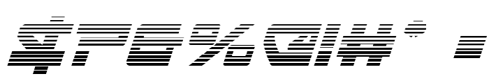 Searider Falcon Gradient Italic Font OTHER CHARS