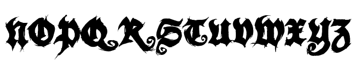 Season of the Witch Black Font UPPERCASE